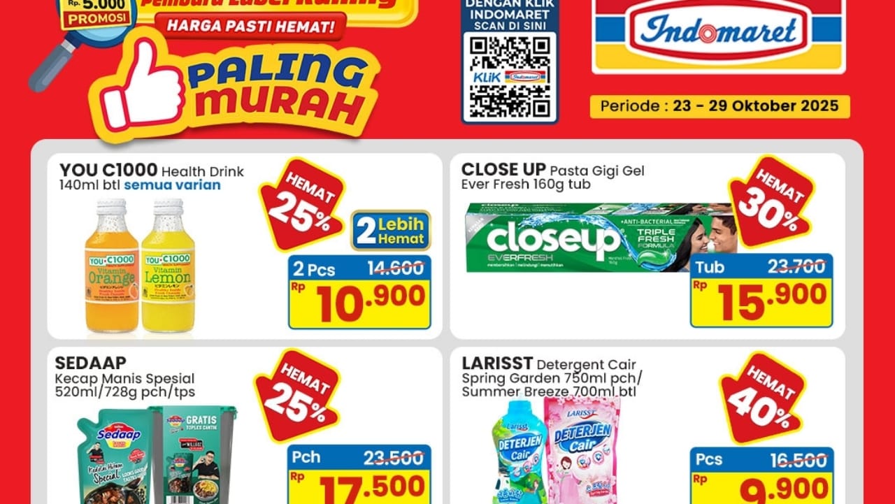 Belanja Hemat dengan Promo Indomaret Paling Murah Sampai 29 Oktober 2025, Borong Sekarang!