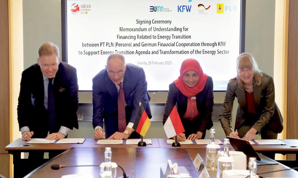 PLN MoU Dengan KfW Jerman, Dapat Dukungan Pembiayaan Rp 10,7 Triliun untuk Percepatan Transisi Energi