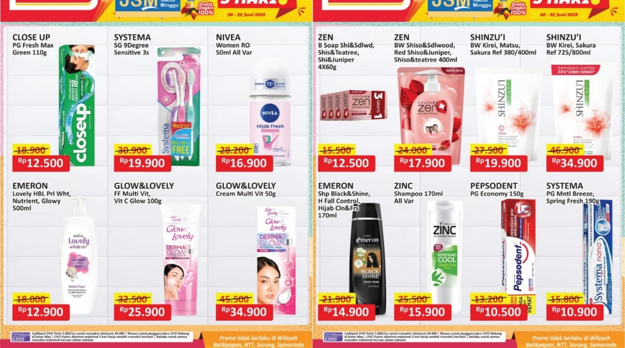 Promo Personal Care 3 Hari Berturut-turut di Alfamart, Ada Pasta Gigi Hingga Sabun Mandi Cair