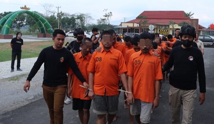 Selama 12 Hari, 15 Orang Ditangkap Polres Pringsewu