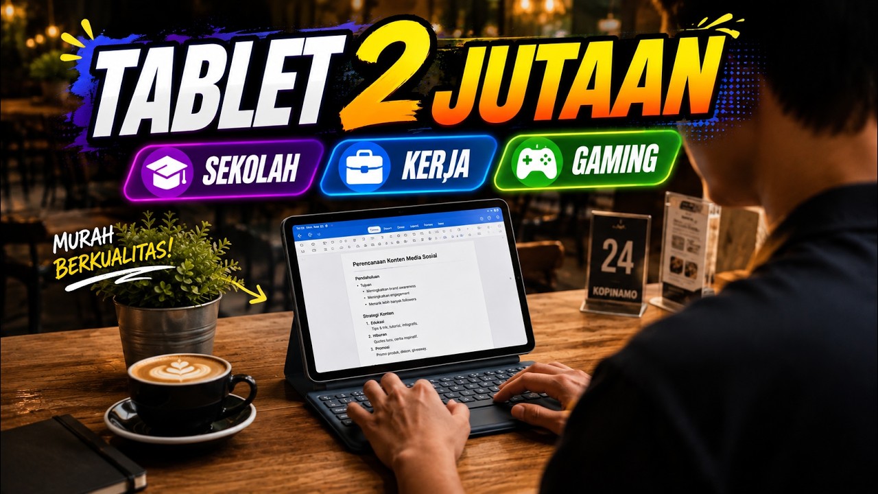 Rekomendasi Tablet 2 Jutaan Terbaik 2026: Pilihan Serbaguna Buat Gaming, Kerja, dan Kebutuhan Kuliah