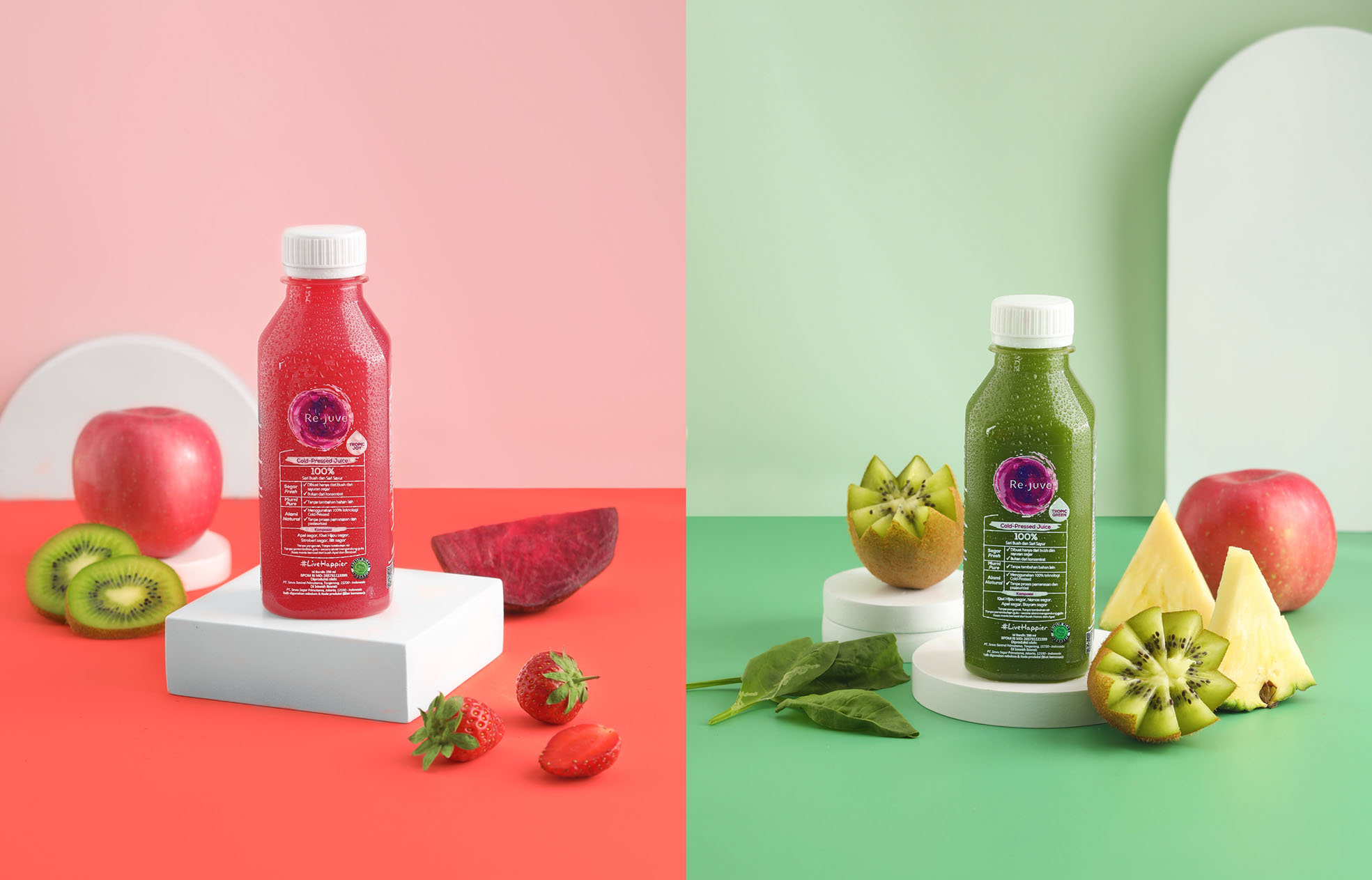 Re.juve Luncurkan Produk Terbaru,True Cold-Pressed Juice Kiwi Line yang Tinggi Vitamin C dan Antioksidan Alami