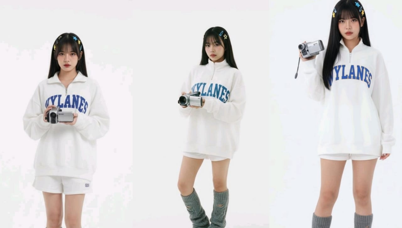 Potret Casual Retro dengan Sentuhan Modern yang Stylish, Ini Promptnya