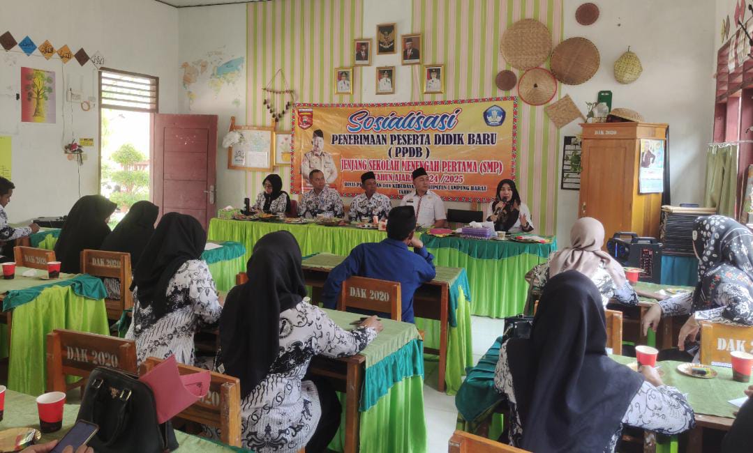 Disdikbud Lampung Barat Gencar Sosialisasi PPDB Jenjang SD dan SMP