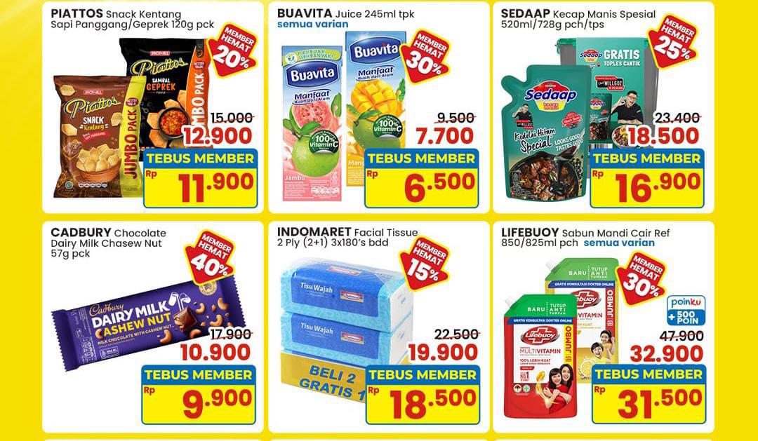 Spesial Promo Indomaret Belanja Untung! Dapatkan Diskon Tebus Member Hemat 40 Persen Hari Ini