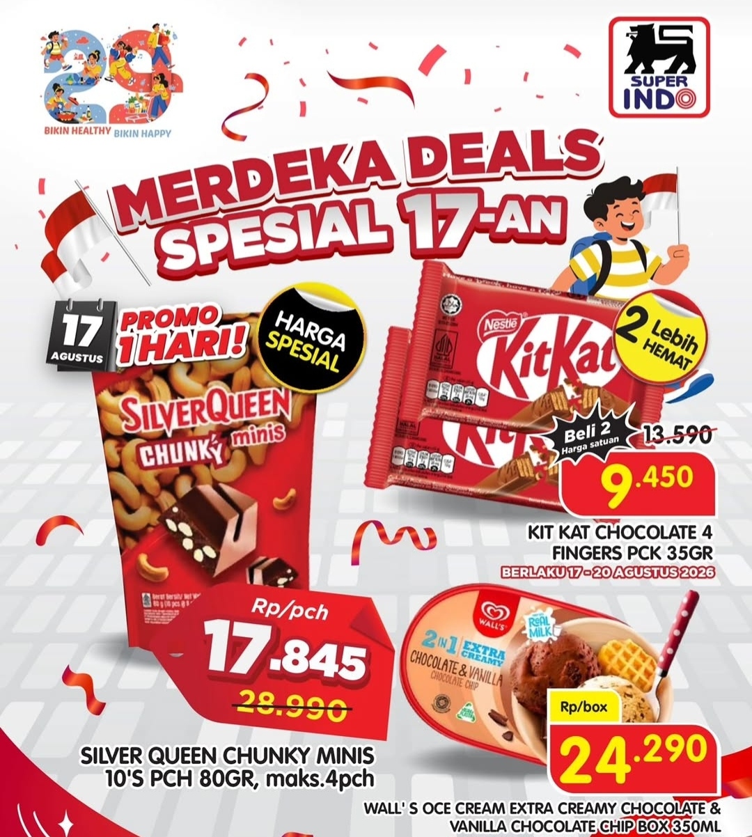 Belanja Hemat Edisi Kemerdekaan, Superindo Hadirkan Diskon Spesial SilverQueen hingga KitKat