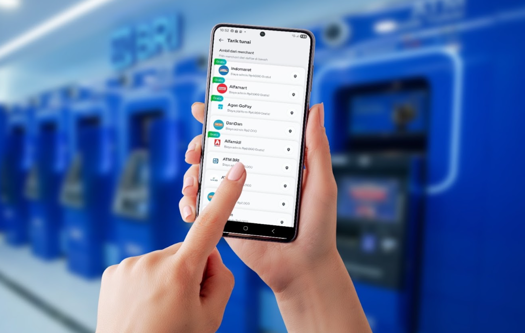 Mudahkan Akses Uang Tunai, BRI Perkenalkan Fitur Tarik Tunai Saldo GoPay