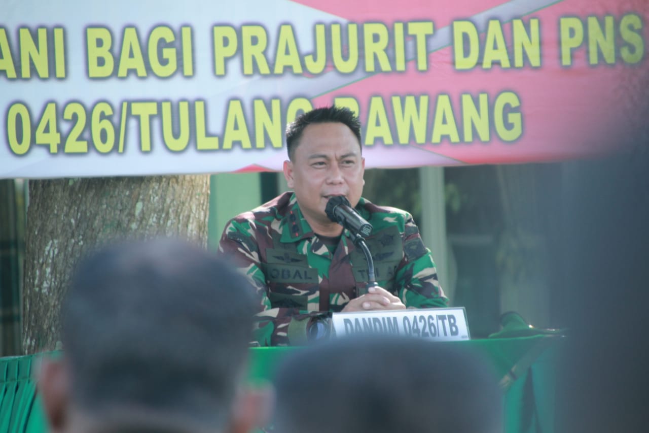 Dandim Tulang Bawang Tegaskan TNI Tetap Solid Meskipun Dunia Bergejolak