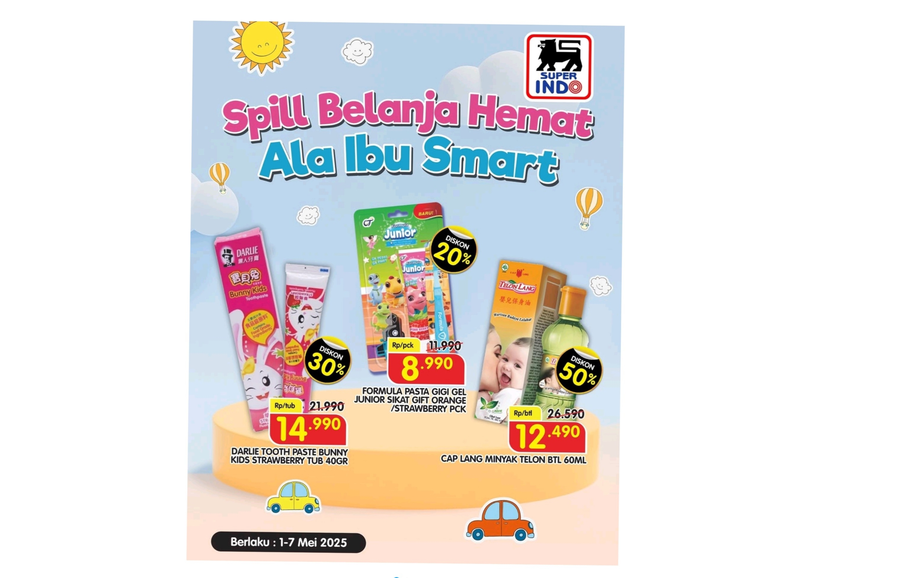 Promo Kebutuhan Si Kecil di Superindo,  Belanja Hemat ala Ibu Smart Anak Happy 