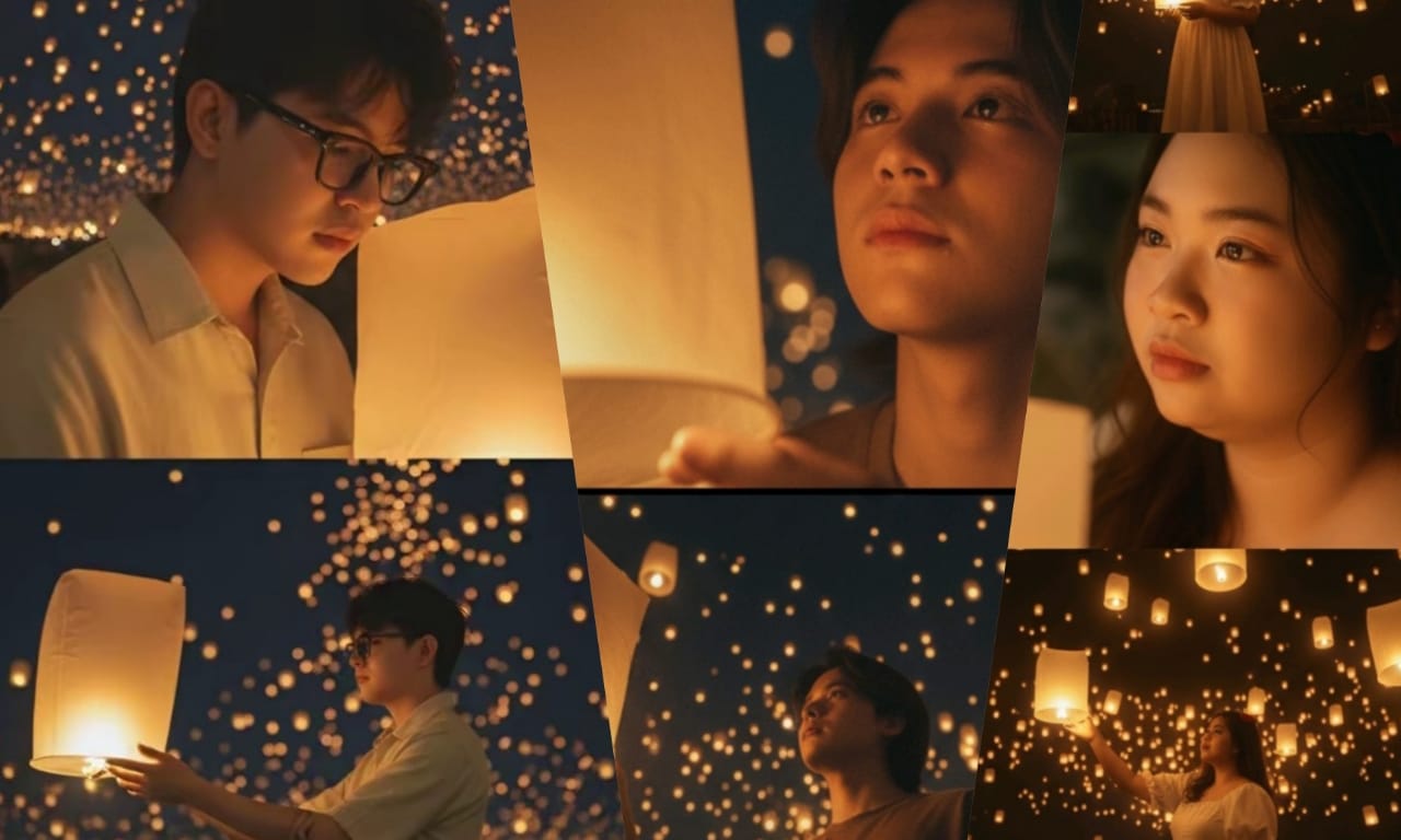 Prompt AI Untuk Potret Sinematik Dalam Festival Lentera 