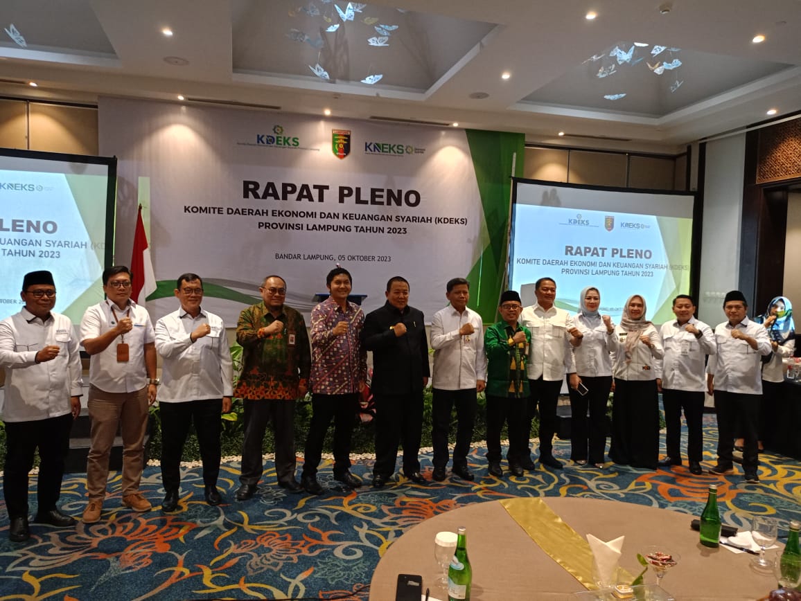 KDEKS Lampung Bentuk Komitmen Pemprov Mengakselerasi Pengembangan Ekonomi dan Keuangan Syariah