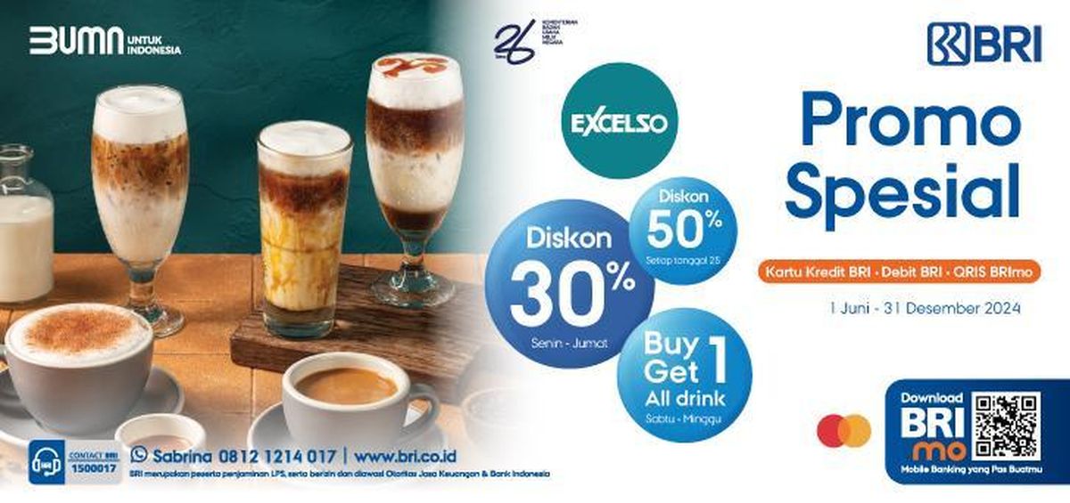 Menikmati Kopi dengan Diskon Menarik di Excelso Bersama BRI