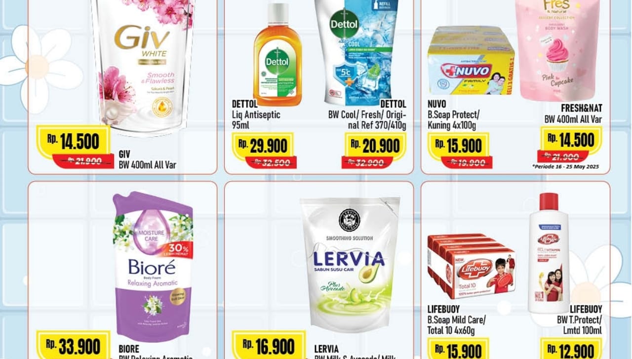 Promo Sabun Mandi Favorit dari Alfamart, Dapatkan Diskon Belanja Murah Hingga 35 Persen