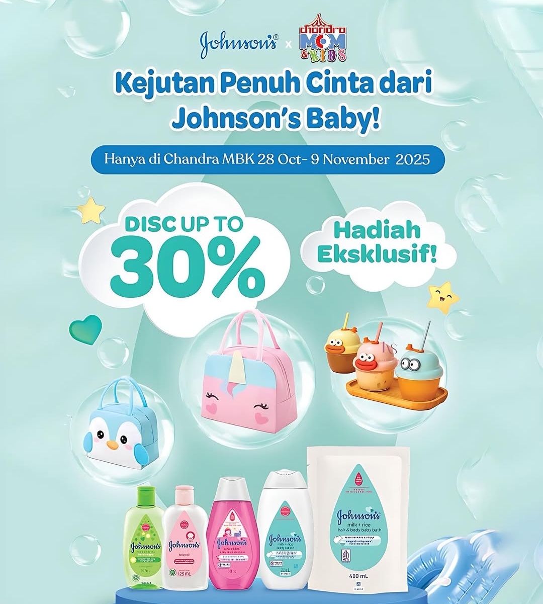 Update Program Chandra Mom & Kids Fair : Ada Kejutan Penuh Cinta Dari Johson's Baby !