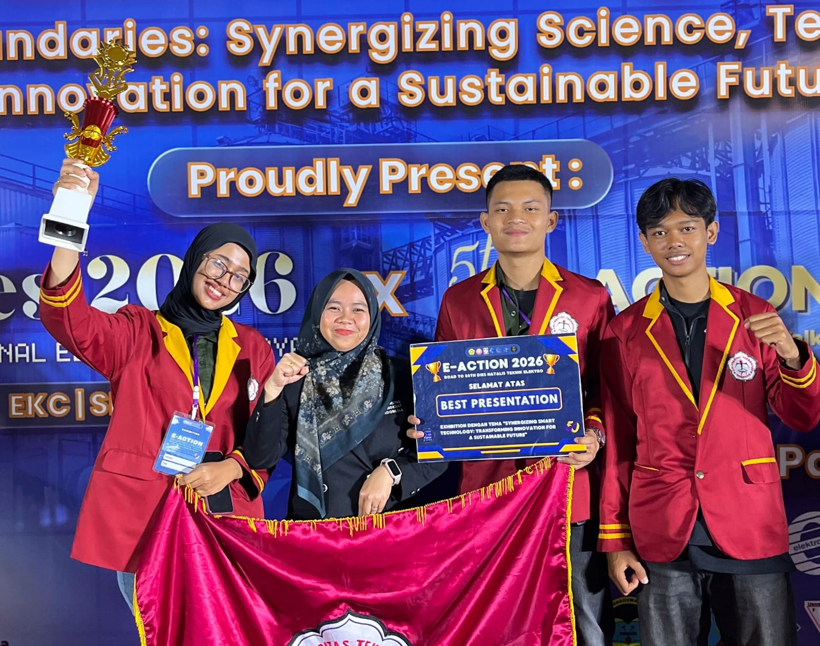 Mahasiswa Teknokrat Raih Juara 2 E-ACTION 2026 Lewat Inovasi Turbin Angin
