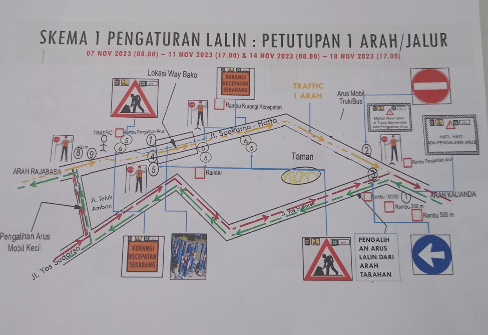 Wajib Tahu, Ada Pengalihan Arus Lalu Lintas Selama Perbaikan Jembatan Way Bako I, Catat Waktu dan Jalurnya