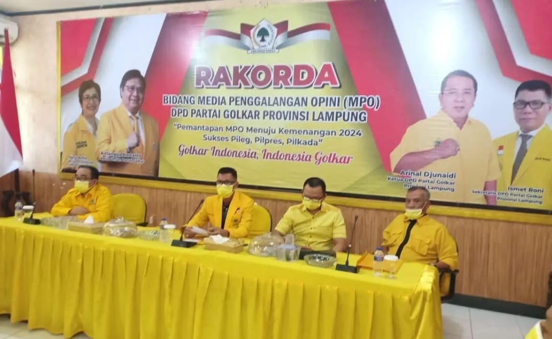 Usai Rakorda, Partai Golkar Se-Lampung Dapat PR Ini 