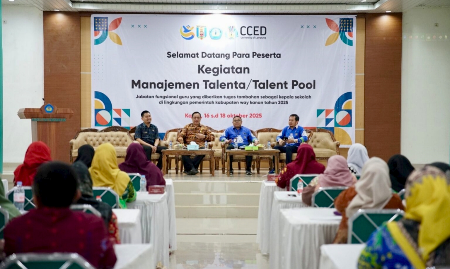 Dorong Kapasitas dan Profesionalisme, Unila–Pemkab Way Kanan Gelar Manajemen Talenta bagi Kepala Sekolah