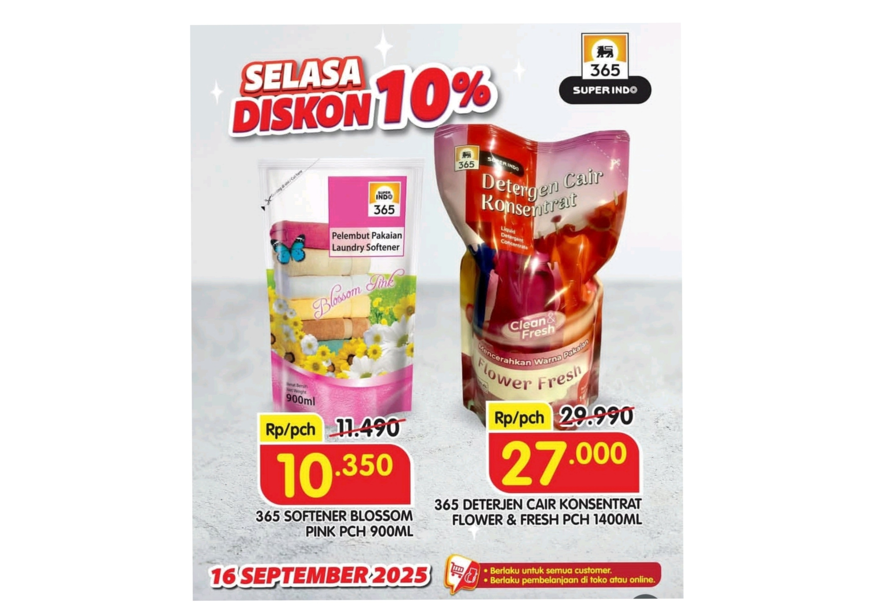 Banjir Promo Superindo 1 Hari, Ada Program Selasa Diskon 10 Persen Untuk Deterjen Cair