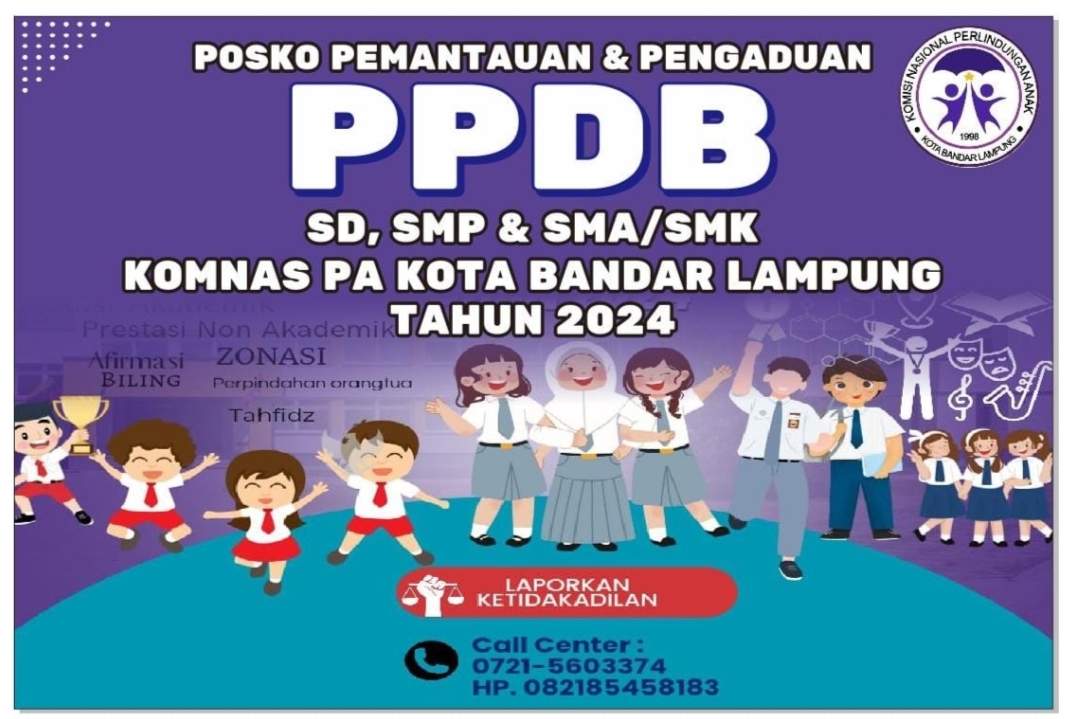 Posko PPDB 2024 Komnas PA Bandar Lampung Terima 11 Aduan, Terbanyak Soal Ini 