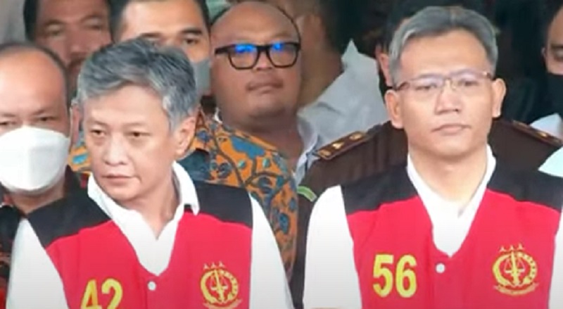 Tertunduk Lesu, Tersangka Obstruction of Justice Brigjen Hendra Kurniawan dan Kombes Agus Nurpatria Dihadirkan