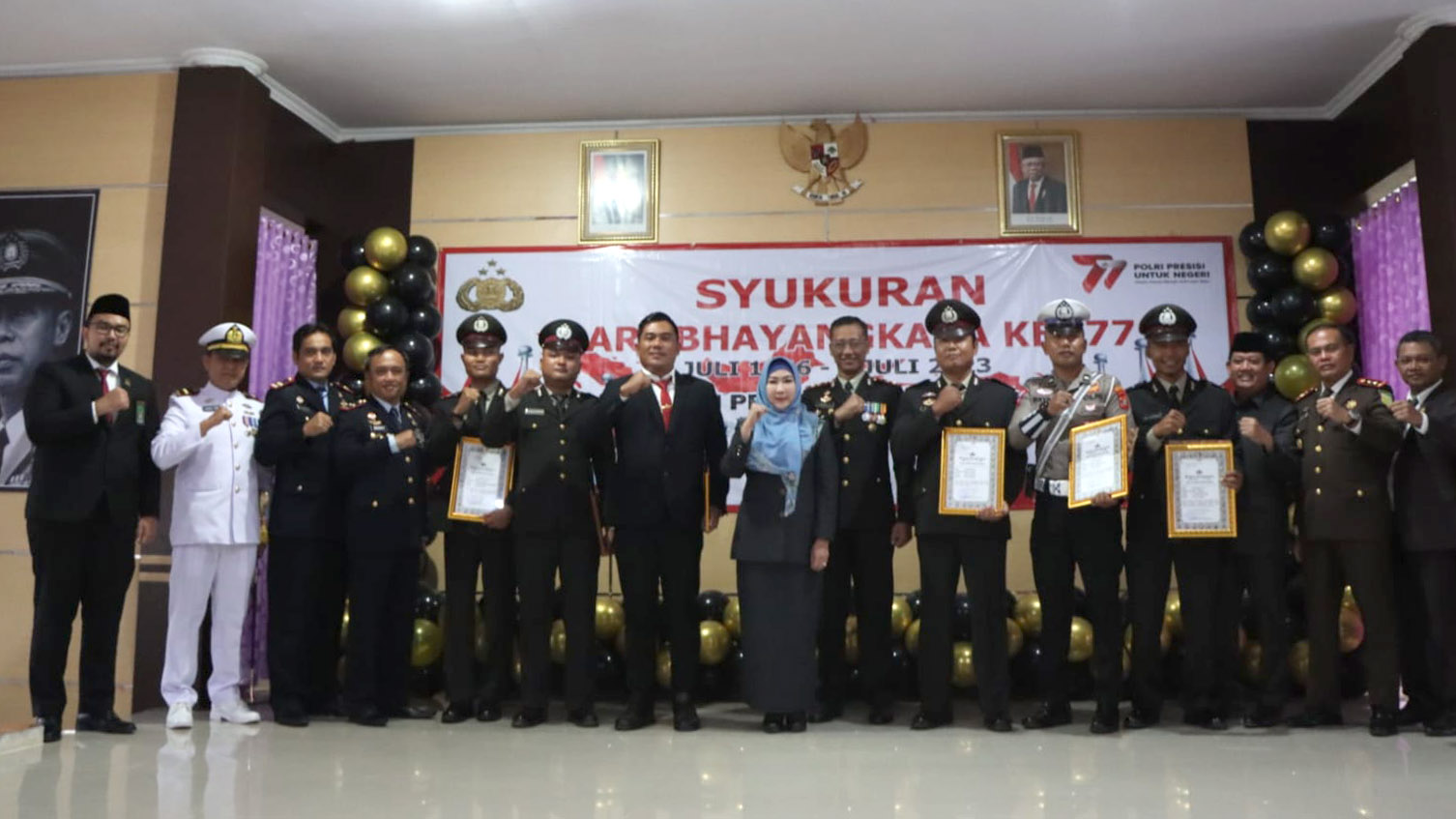 Kasat Reskrim dan 17 Personel Polres Tanggamus Lampung Raih Penghargaan di Hari Bhayangkara 