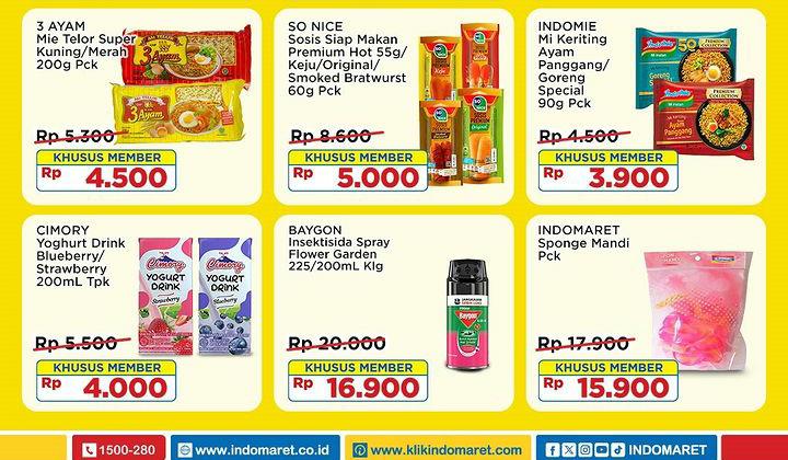 Promo Indomaret Lampung Khusus Member, Ada Mie Telor Kuning Rp 4.500