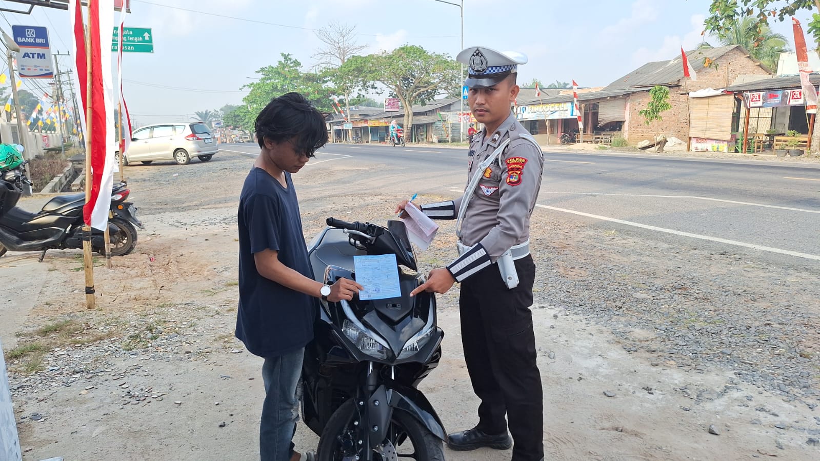 Ops Zebra Krakatau, Polres Mesuji Lakukan Puluhan Tilang