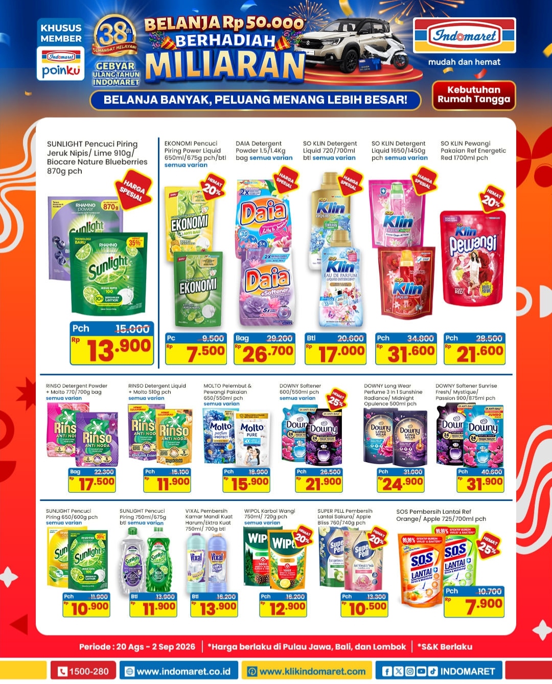 Update Promo Indomaret Hari Ini, Harga Super Hemat Sabun Cuci hingga Pembersih Lantai 