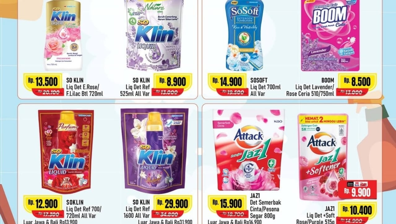 Promo Home Care Alfamart Edisi Deterjen dan Pewangi Pakaian, Cek Katalognya