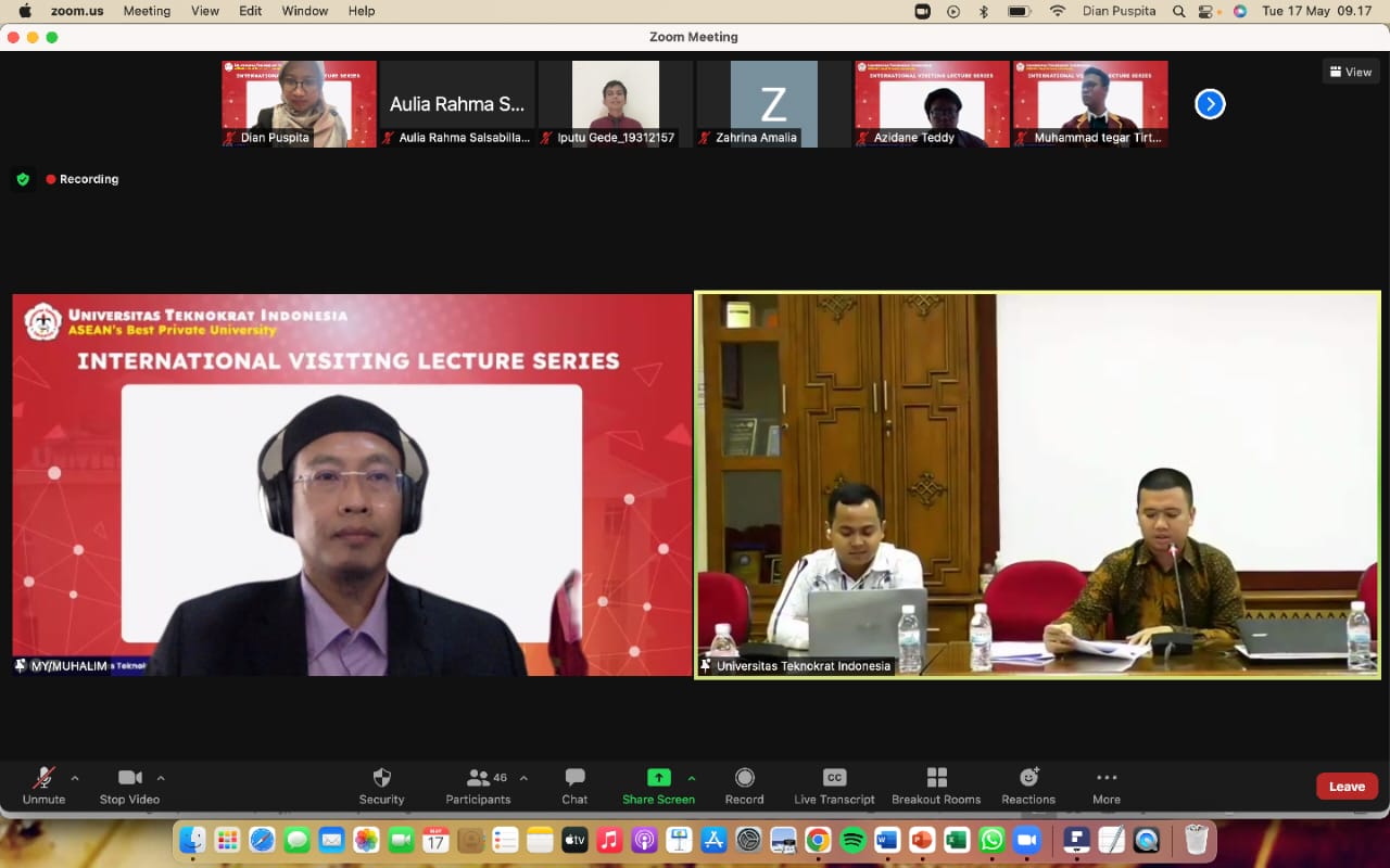 Universitas Teknokrat Indonesia Undang Visiting Lecturer Dari Universitas Teknologi Malaysia