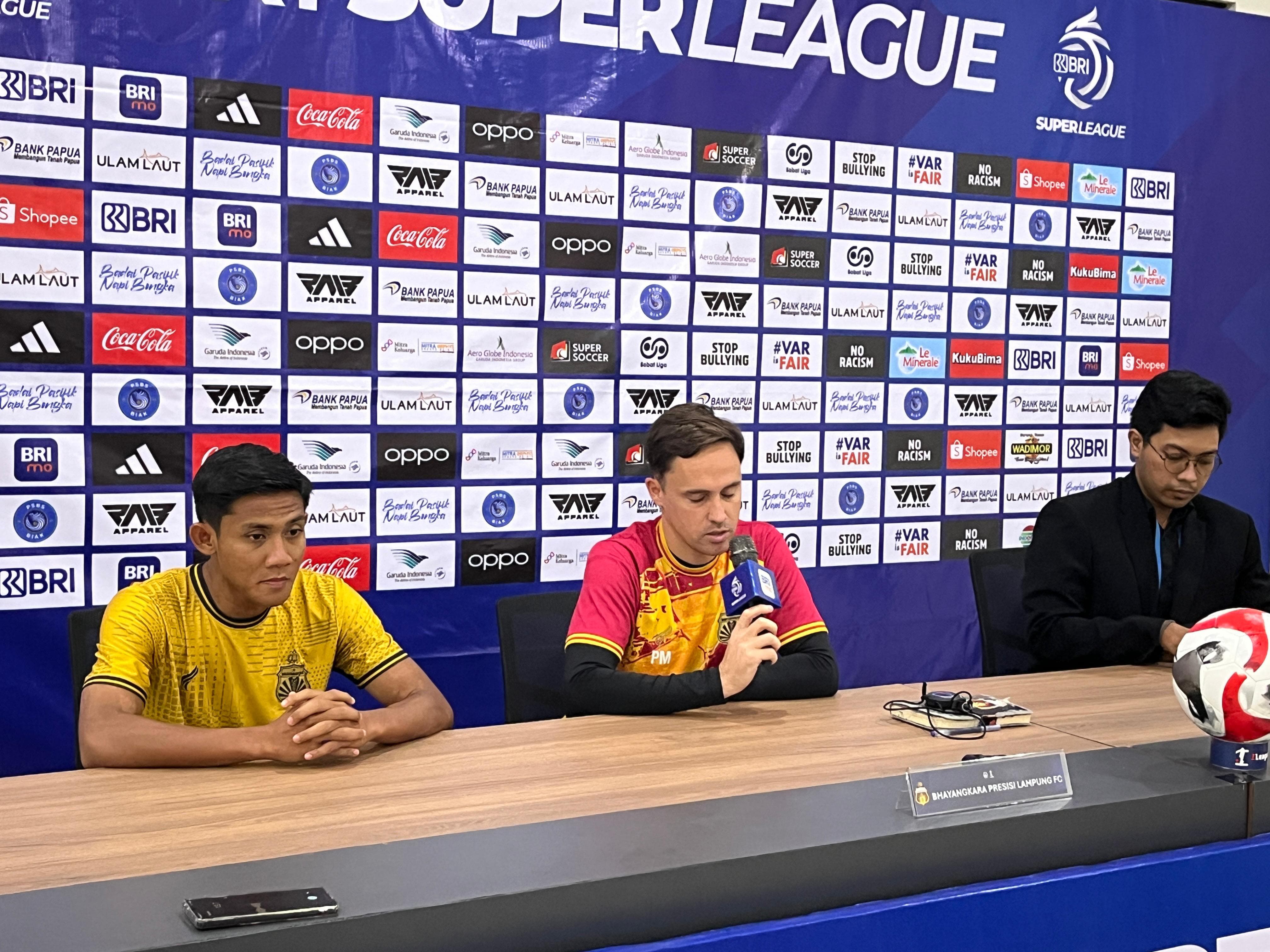 Bhayangkara Presisi Lampung FC Incar Poin Penutup Putaran Pertama Saat Hadapi PSBS Biak