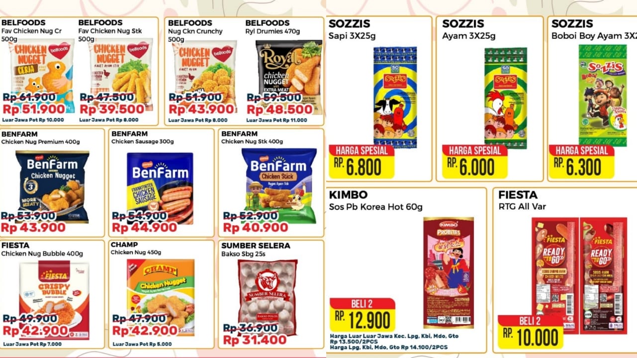 Promo Frozen Food di Alfamart, Sarapan Lebih Sat Set Dengan Nugget Hingga Sosis Berkualitas dan Hemat!