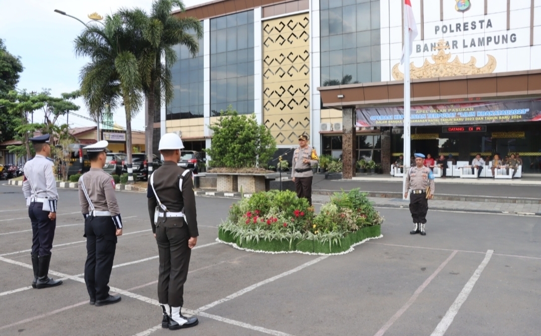Polresta Bandar Lampung Bakal Berlakukan Alih Arus Malam Pergantian Tahun, Berikut Titik Pengalihan Arus 