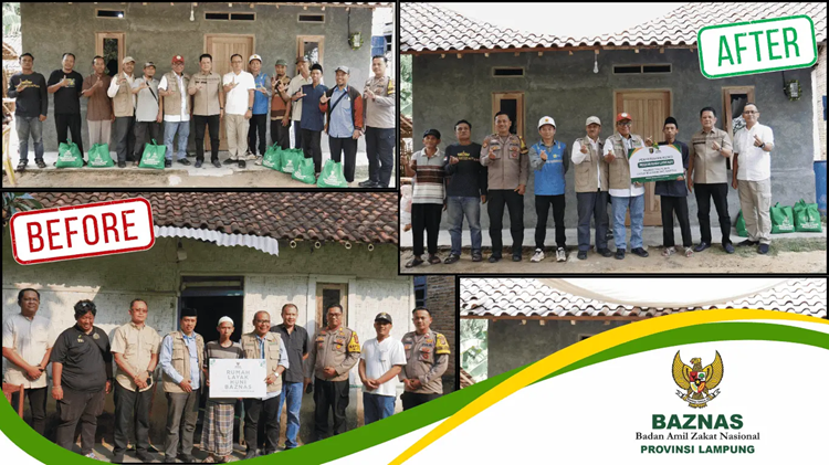Dari Rumah Layak Huni hingga Beasiswa Tahfiz, Begini Manfaat Zakat BAZNAS Lampung