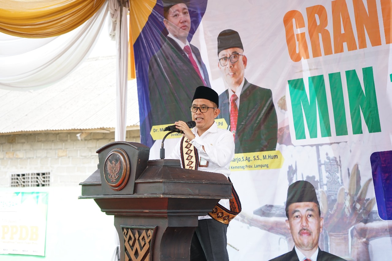 Menanti 25 Tahun, Kanwil Kemenag Resmikan MIN Pertama di Lampung Tengah 