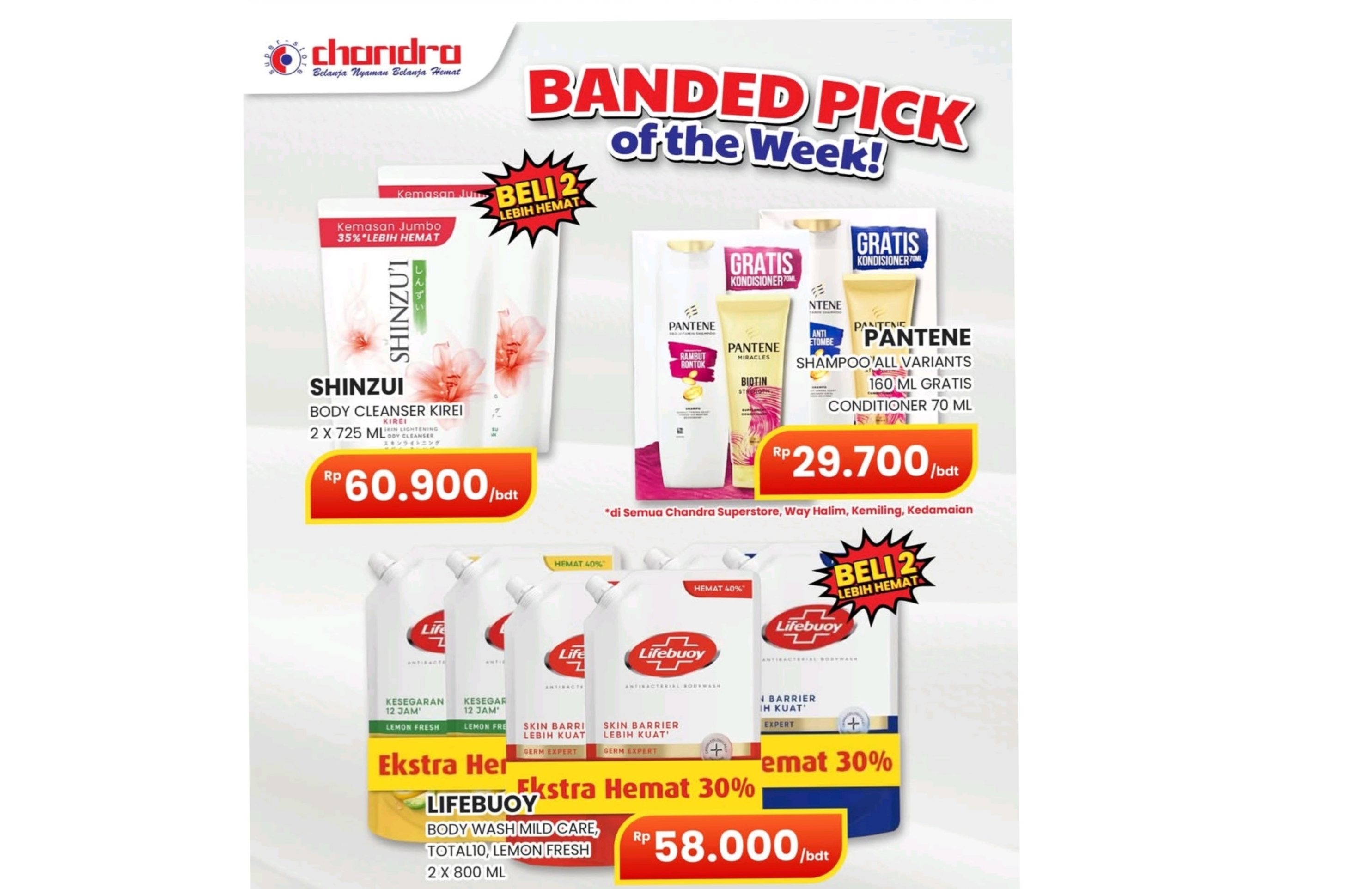 Update Promo ‘Banded Pick of the Week’ Chandra Superstore, Belanja Personal Care Jadi Lebih Irit!