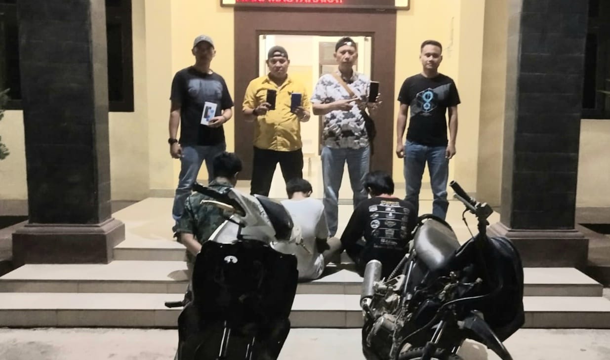 Gercep, Polisi Ringkus 3 Pelaku Curat yang Meresahkan Warga di Tanggamus Lampung
