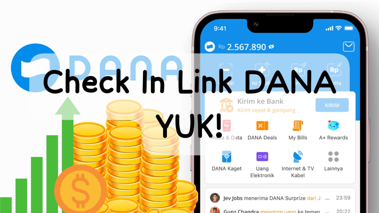 Sambil Main Hp Check In Link DANA Kaget, Dapatkan Langsung Saldo Gratis Rp 300.000 Masuk Dompet Digital