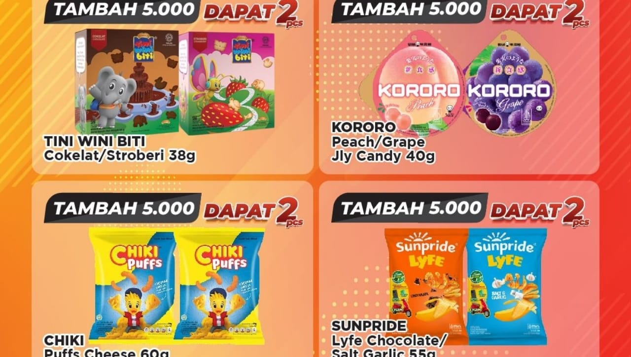 Promo Alfamart Untuk Produk Camilan, Tambah Sedikit Bisa Dapat Banyak!