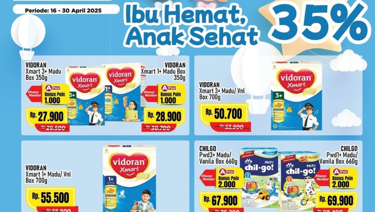 Baby Milk Fair Hingga 35 Persen, Belanja Murah Produk Susu Anak di Alfamart Dijamin Super Hemat