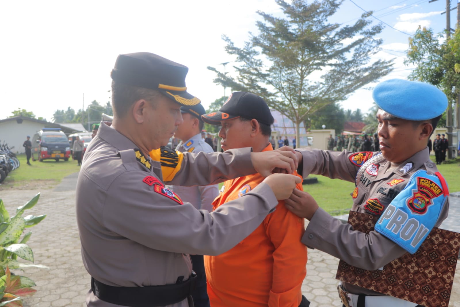 Pengamanan WSL Krui Pro 2024, Polres Pesisir Barat Apel Gelar Pasukan Operasi Tuhuk Krakatau 2024