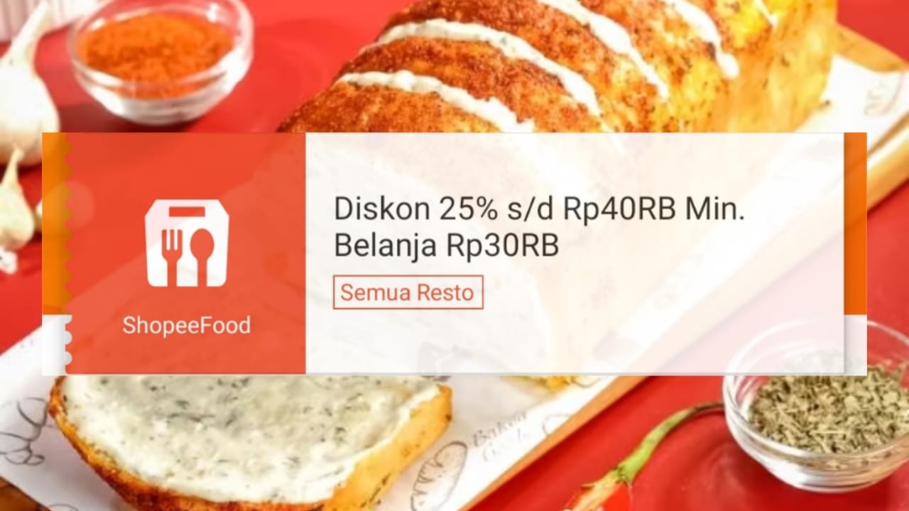 Berlaku di Semua Restoran Murah, Klaim Voucher Diskon ShopeeFood untuk Dapat Potongan Harga Rp40 Ribu