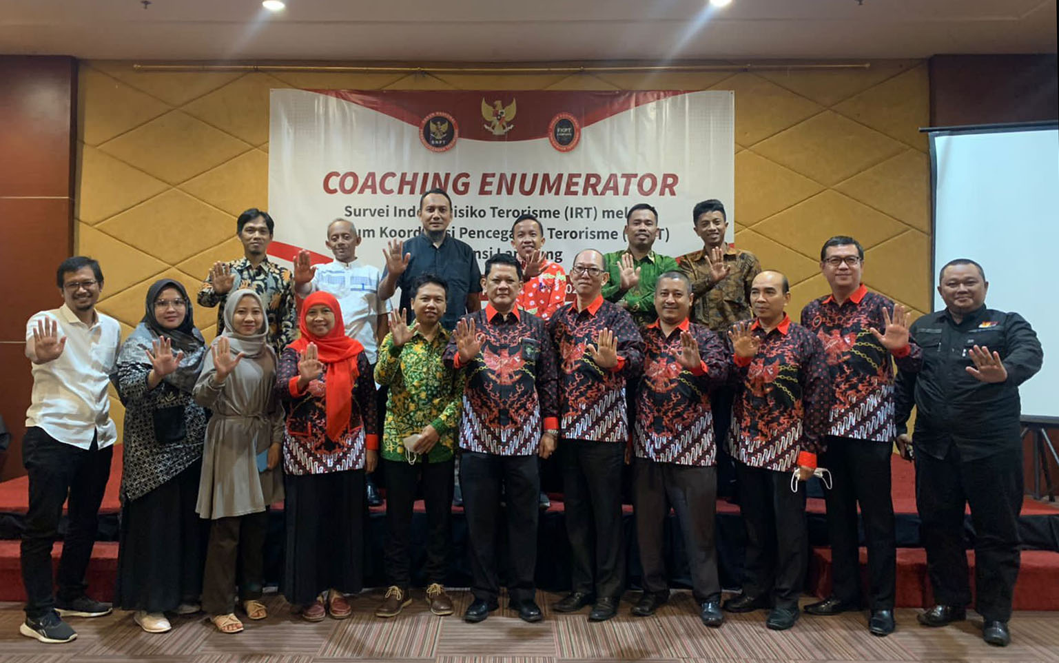 Antisipasi Ancaman Terorisme, BNPT-FKPT Lampung Gelar Coaching Enumerator