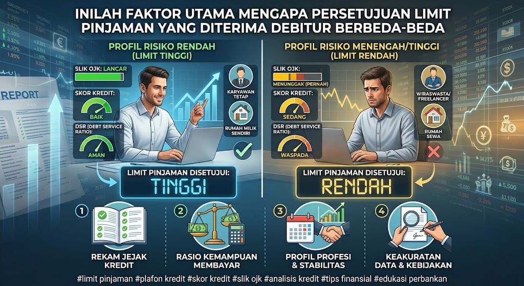 Faktor Utama Mengapa Persetujuan Limit Pinjaman yang Diterima Debitur Berbeda-beda