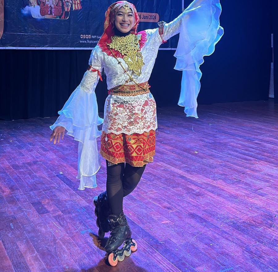 Padukan Tarian Dengan Atraksi Sepatu Roda, Cannia Raih Juara 1 Youth of Indonesia Festival FKPT Lampung 