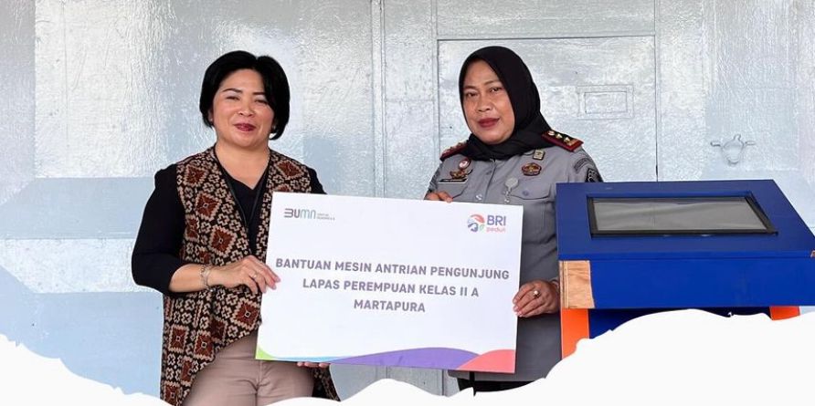 BRI Bantu Mesin Antrean untuk Lapas Perempuan Martapura