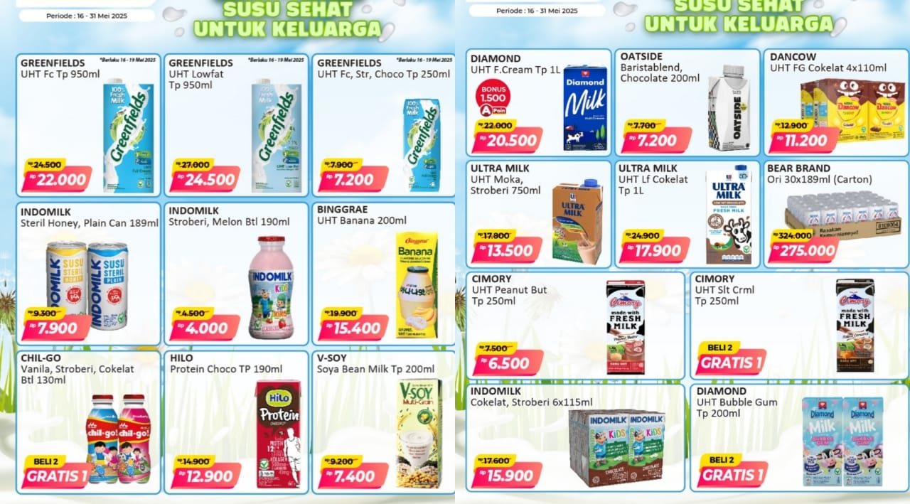 Milk Fair Alfamart! Borong Produk Susu Sehat Untuk Keluarga Dengan Harga Hemat, Ini Katalognya