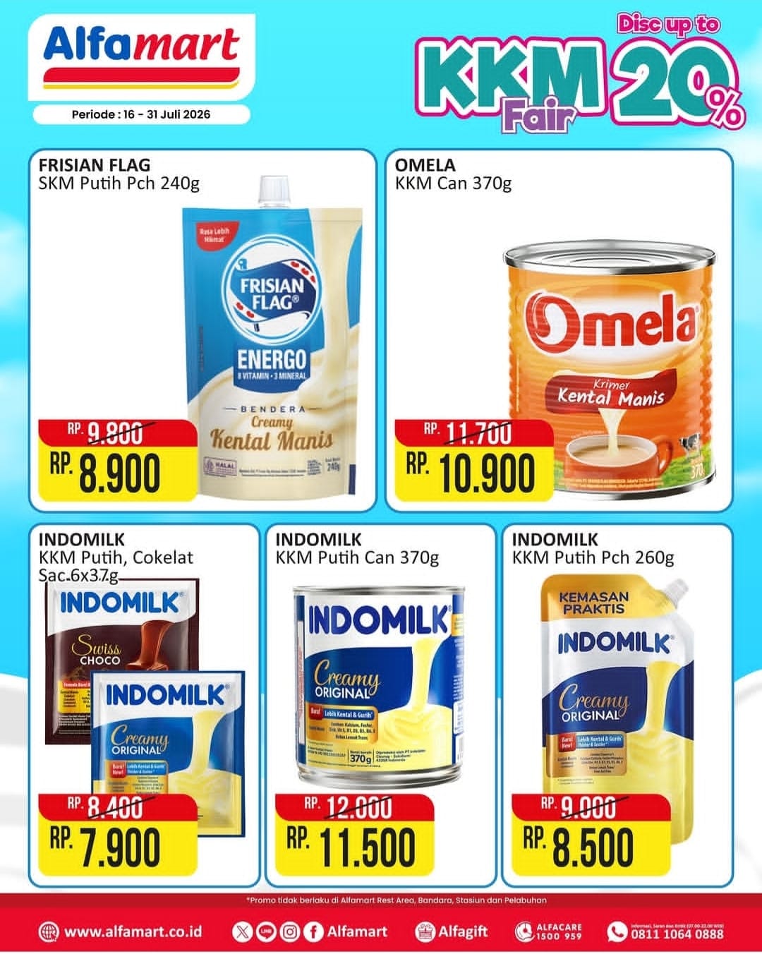 Terakhir Hari Ini, Belanja Susu Kental Manis Lebih Hemat di Promo KKM Fair Alfamart