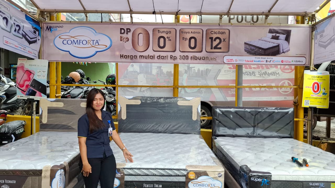 Tanpa DP dan Free Ongkir, Bawa Pulang Kasur Best Seller di Massindo Fair dengan Cicilan Mulai Rp300 Ribuan